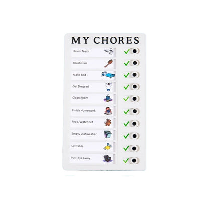 Summer Self-discipline Clock in Device for Children. Daily Habit Development Board. Household Visualization Task Schedule
