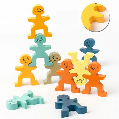 Early educatio Children Education building Block Toy Wooden Balance Blocks Toy brand high quality kids  Exercise hands-on skills