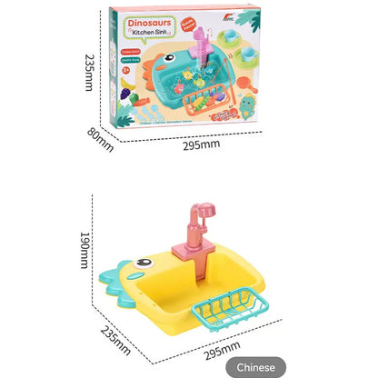 Kitchen Sink Toys Kitchen Toys for Kids with Tableware Accessories Vegetable Fruit Fishing Games for Toddlers Kids Kitchen Play