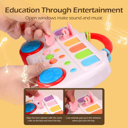 Montessori Pop up Animal Toys and Learning Boxes - Enhance Logic and Motor Skills, Suitable for Children's Birthday Gifts