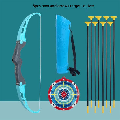 Kids Bow and Arrow Set Outdoor  Archery Toys Set for Kids Ages 4-8 8-12 with Suction Cup Arrows For Kids Adult Stress Relief