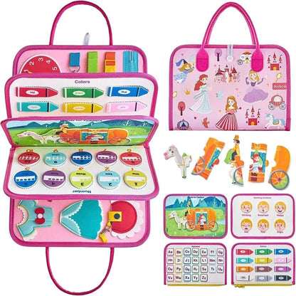 Montessori Busy Board Early Education Board Children's Learning Enlightenment Teaching Aids Learning Board Baby's Toys