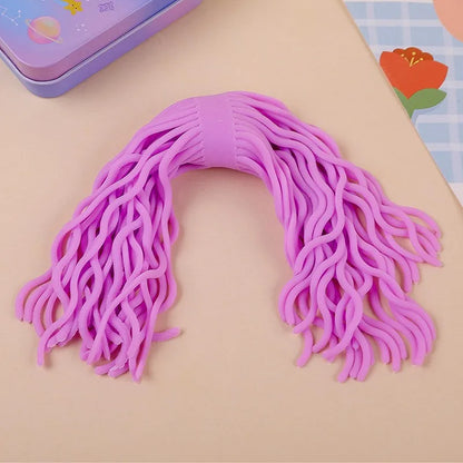 Kids Autism Vent Toys Sensory Toys Stress Relief Tpr Soft Rubber Lala Le Creative Decompression Spaghetti Coloured Stretchy Rope