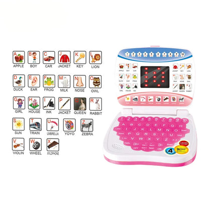 English Learning Machine Laptop Computer Toys Child Electronic Preschool Language Education Gift Toddler Kid Developing Skills