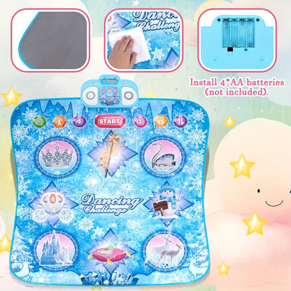 Dance Mat Toys, Electronic Dance Game for Kids with Multifunctional Game Modes, Ideal Birthday Gifts for 3+ Years Kids