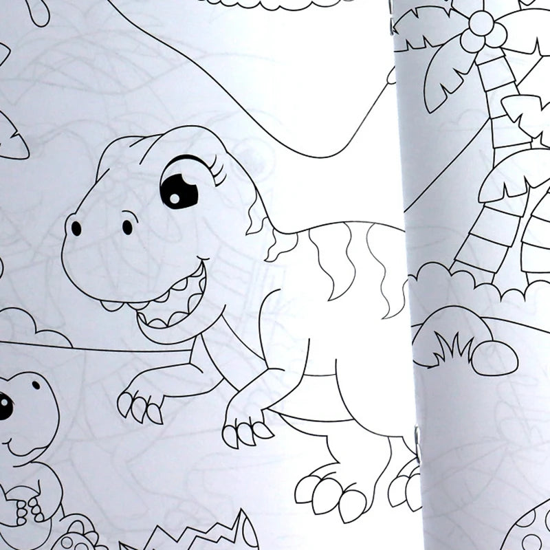 Children's Drawing and Coloring Book Give Baby Free Creative Space Play Imagination Puzzle Book Children's Montessori Toys Gift