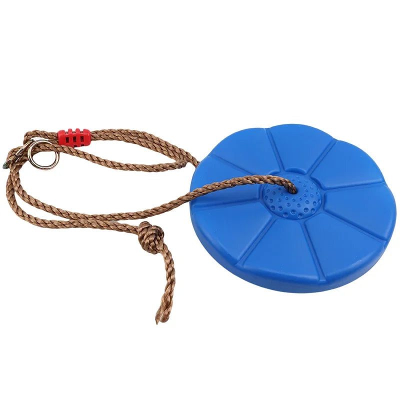 Kids Swing Disc Toy Seat Children Round Rope Swings Outdoor Playground Hanging Garden Play Entertainment Game Activity Swing