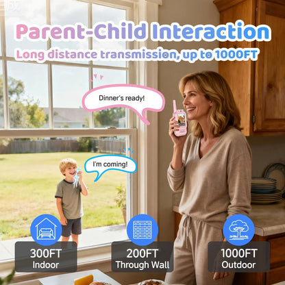 Kids Video Walkie Talkie Mini Smart Camera 2PCS Rechargeable 2-inch Screen One-Click HD Call Intercom For Kids Gifts