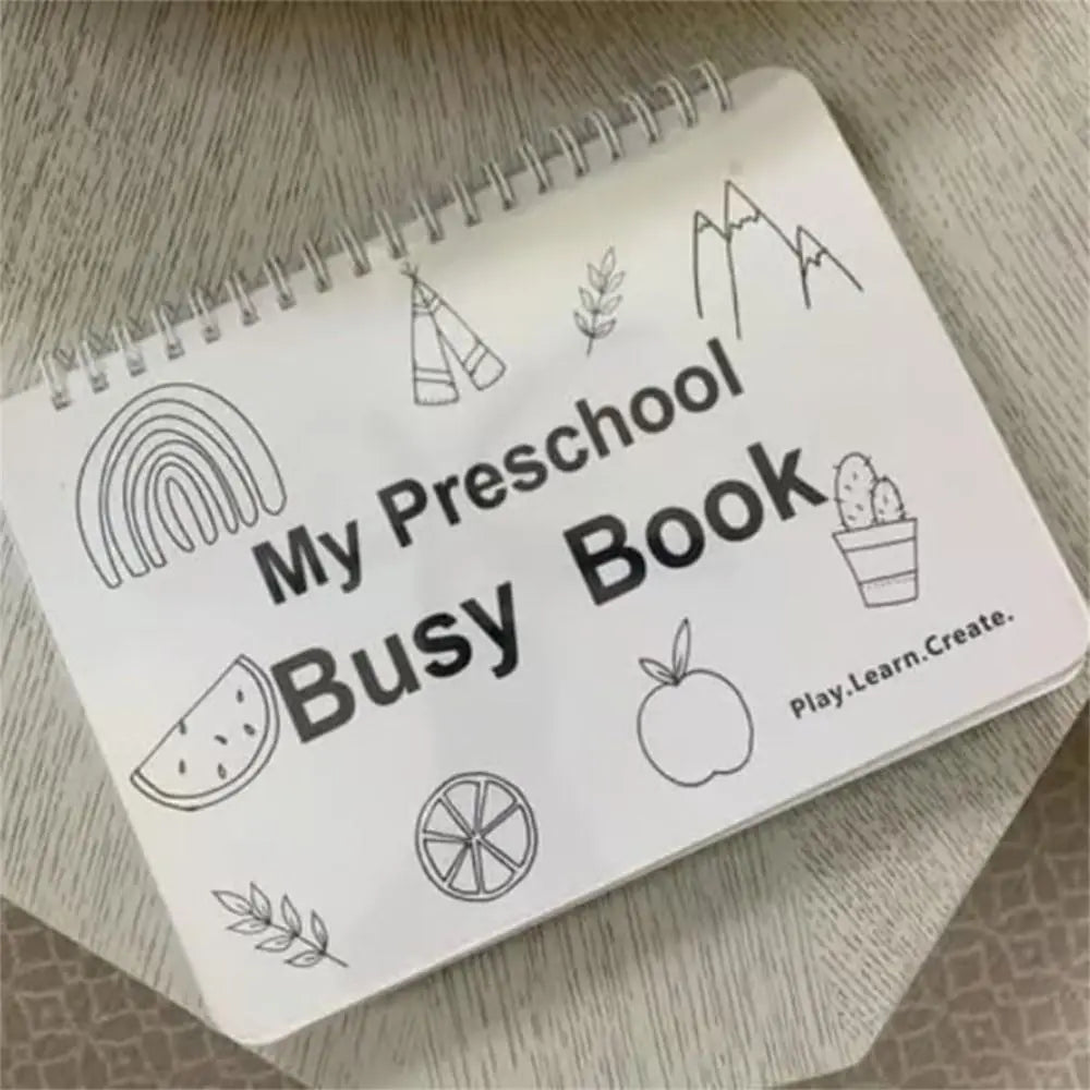for Toddlers My Preschool Busy Book Learning Activities Education Workbook Preschool Busy Book Creative Gift