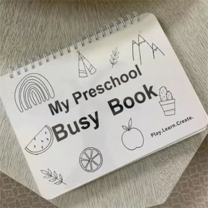 for Toddlers My Preschool Busy Book Learning Activities Education Workbook Preschool Busy Book Creative Gift