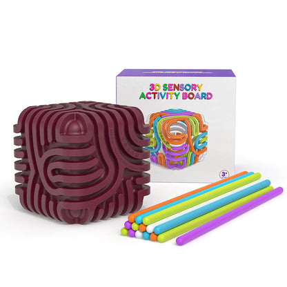 Sensory  Activity Ball With 15 Rods Silicone Fidget Toys Stress Relief ADHD and Autism Sensory Toys