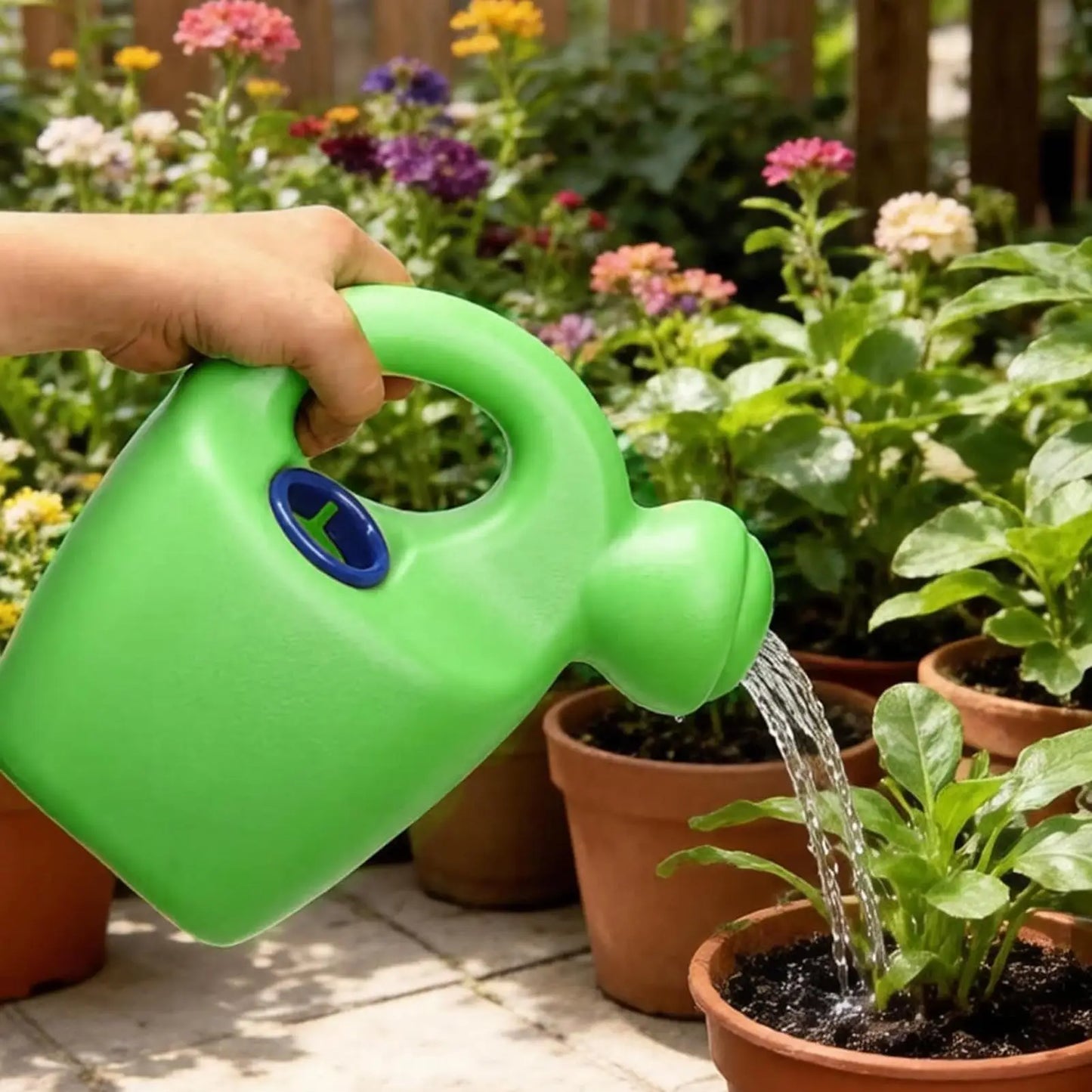Kids Watering Can Toy Portable with Easy-Grip Handle Perfect for Beach Pool Bath Time Garden, Outdoor Summer Water Play