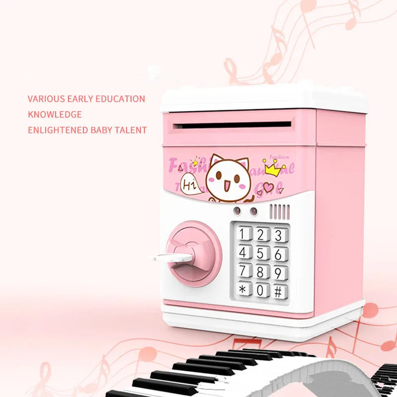 Creative Story Machine Multifunction Piggy Bank Unbreakable Kids Children Money Coin Saving Jar Storage Box Birthday Gifts Toys