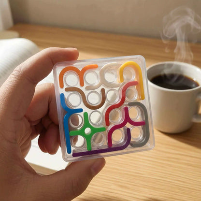 Creative Crazy Curves Puzzle Geometric Line Matrix IQ Challenges Logical Thinking Brain Teaser Toys Kids Educational Best Gifts