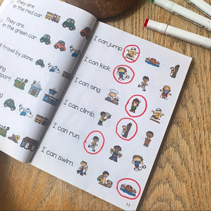 Children's English Reading Comprehension English Enlightenment Sketching Training Book Educational Equipment Language Learning