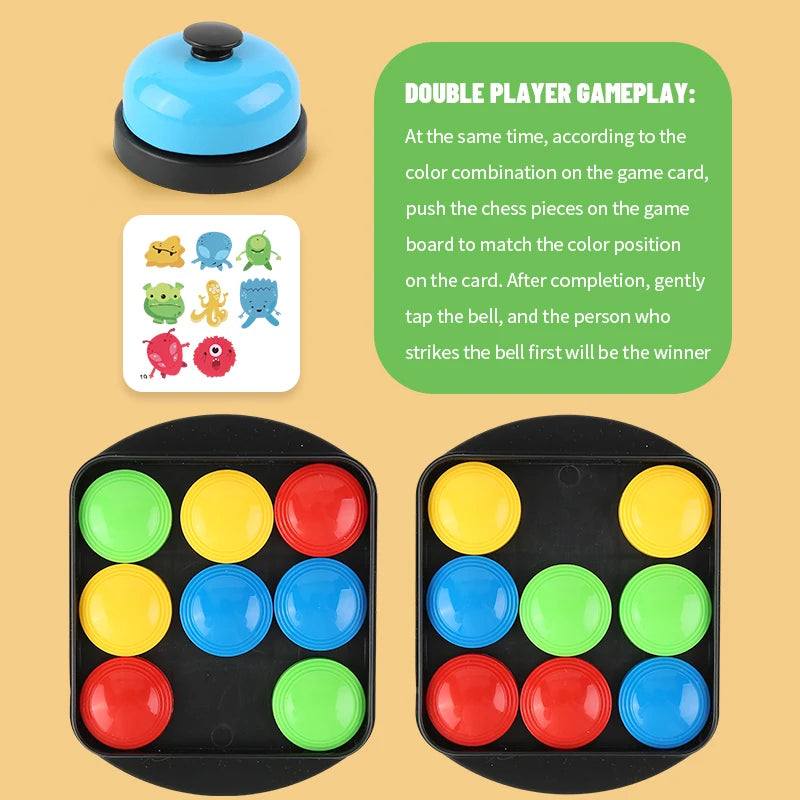 Crazy Push Toys Music Kids Fun Card Pairs Against Table Games Chessboard Combat Games Parent-Child Interaction Educational Toys