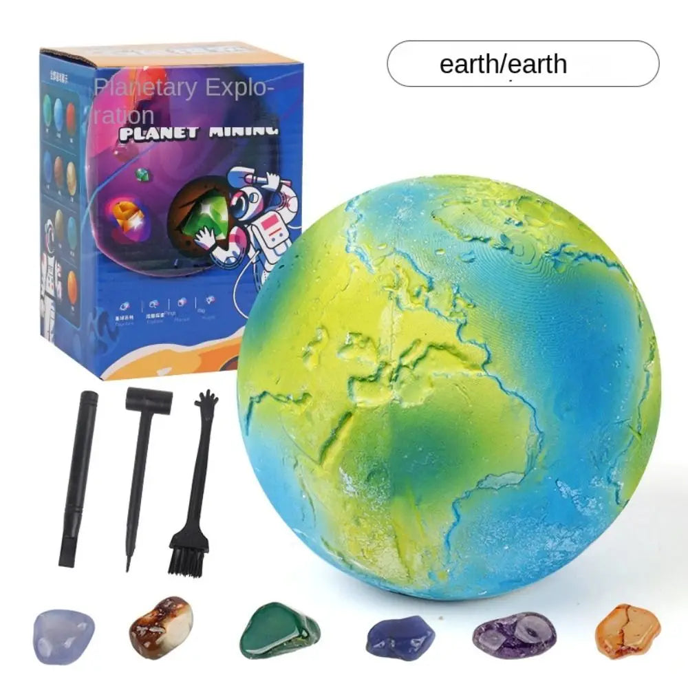 Science Educational Explore Planet Dig Kit Kids Excavation Toys Mining Kit Crystals  Mega Gemstone Education Excavation Kit