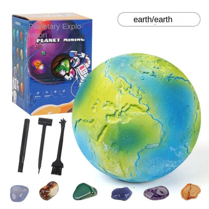 Science Educational Explore Planet Dig Kit Kids Excavation Toys Mining Kit Crystals  Mega Gemstone Education Excavation Kit