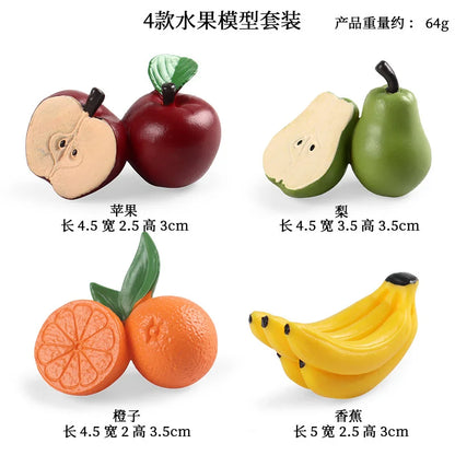 Montessori Math Toy Simulation Building Model Human Body Instrument Vegetable Pyramid Architecture Educational Toy for Children