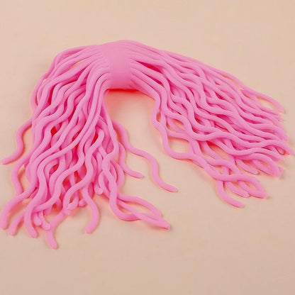 Kids Autism Vent Toys Sensory Toys Stress Relief Tpr Soft Rubber Lala Le Creative Decompression Spaghetti Coloured Stretchy Rope