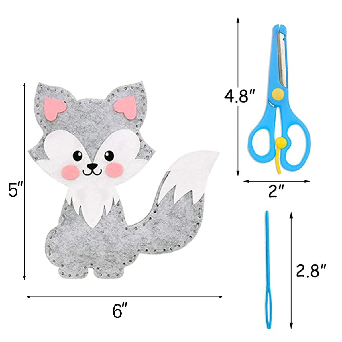 Kids Sewing Kit Universe Space System Craft DIY Sewing Felt Plush SolarSystem for Kids Beginners Educational Sewing Set Girl Art