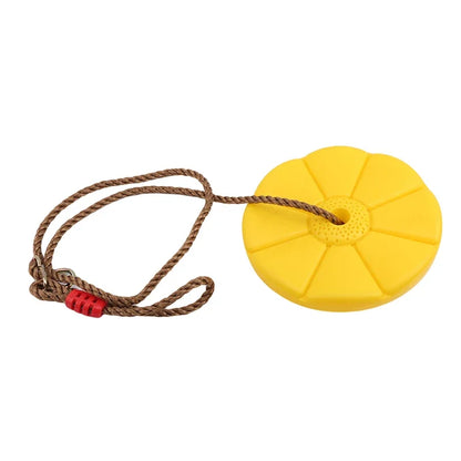 Kids Swing Disc Toy Seat Children Round Rope Swings Outdoor Playground Hanging Garden Play Entertainment Game Activity Swing