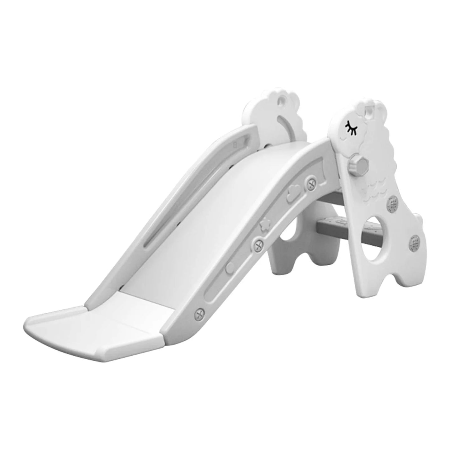 Children Climber Play Slide Kids Indoor Sliding Slide Freestanding Folding 2 Stairs Stable Base Climber Play Slide for Toddlers