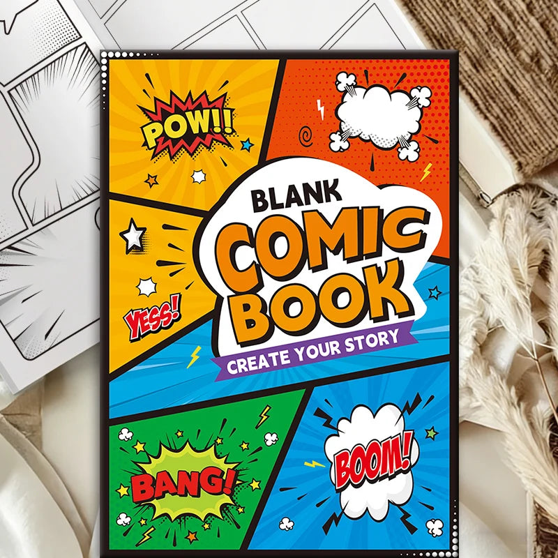 Blank Comic Book for Kids & Adults: Draw Your Own Comics Creative Fun