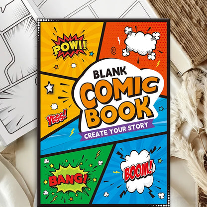 Blank Comic Book for Kids & Adults: Draw Your Own Comics Creative Fun