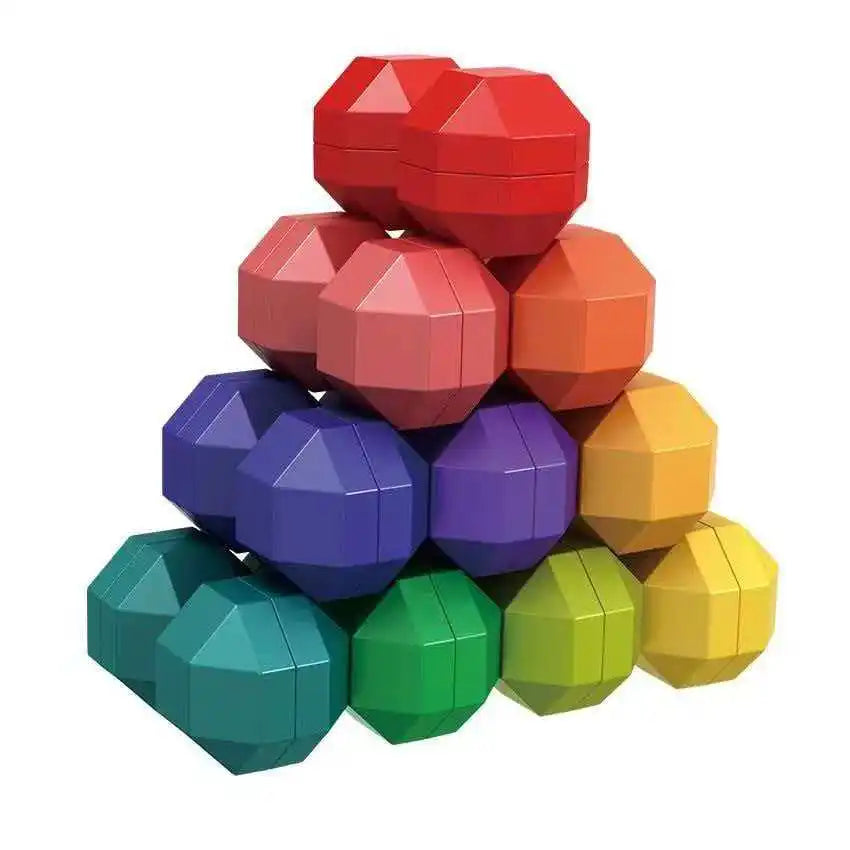 Rainbow Infinity Sensory Ball ADHD Anxiety Autism Fidget Toys for Kids Stress Relief Gifts Airplane Car Travel Calm Down