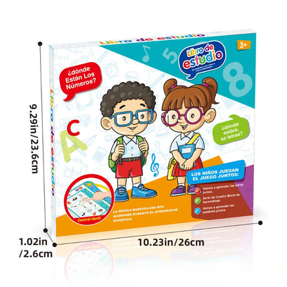 Spanish and English Kids Children Knowledge Cognitive Activity Toy Child Developmental Toy for Children Unisex