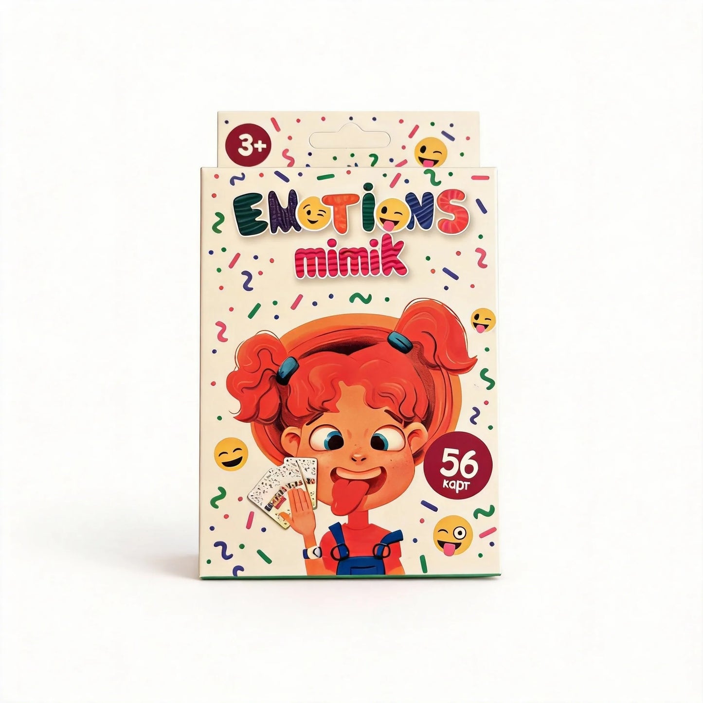mimik EMOTIONS Card Game - Russian Version,Interactive Emotion Miming for Kids 3+, Boost Emotional Intelligence & Family Bonding