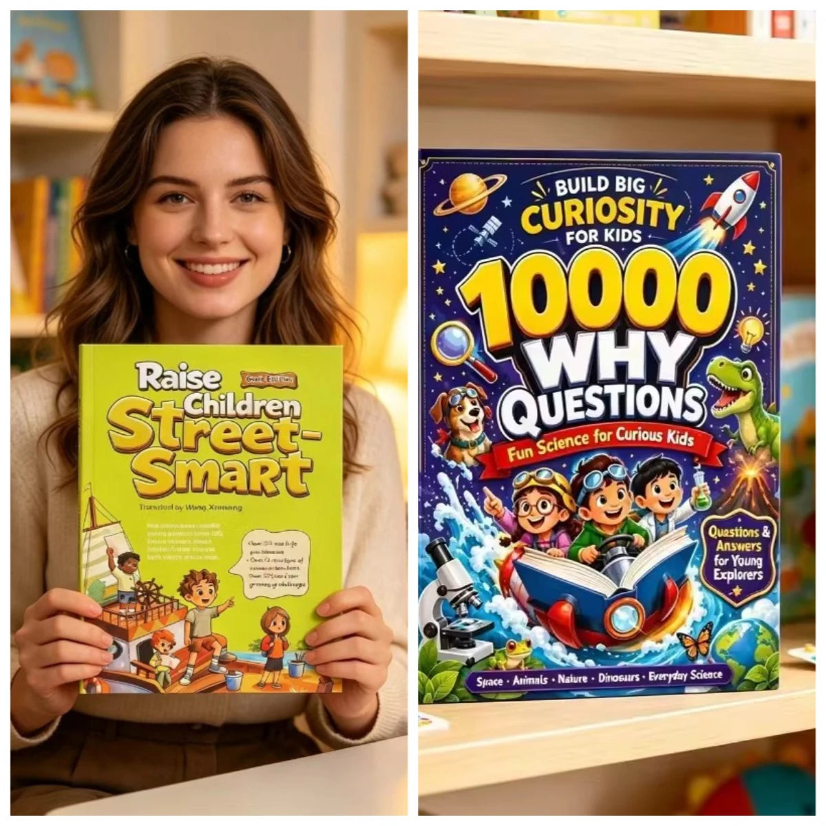 Children's Comic Book Set, Leadership Enlightenment, Emotional Intelligence and Social Training, 10000 Why Science Encyclopedias