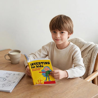 Kids Investing Book Ages 8-12 Financial Literacy Guide Teach Children Save Invest Grow Money Finance Learning Workbook
