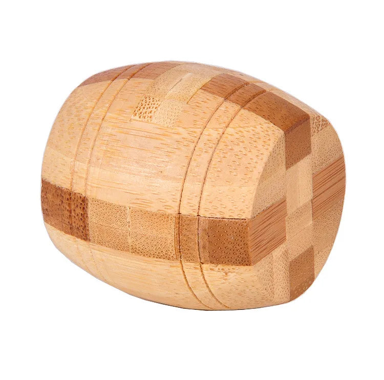 New Design IQ Brain Teaser Kong Ming Lock 3D Wooden Interlocking Burr Puzzles Game Toy Bamboo Small Size For Adults Kids