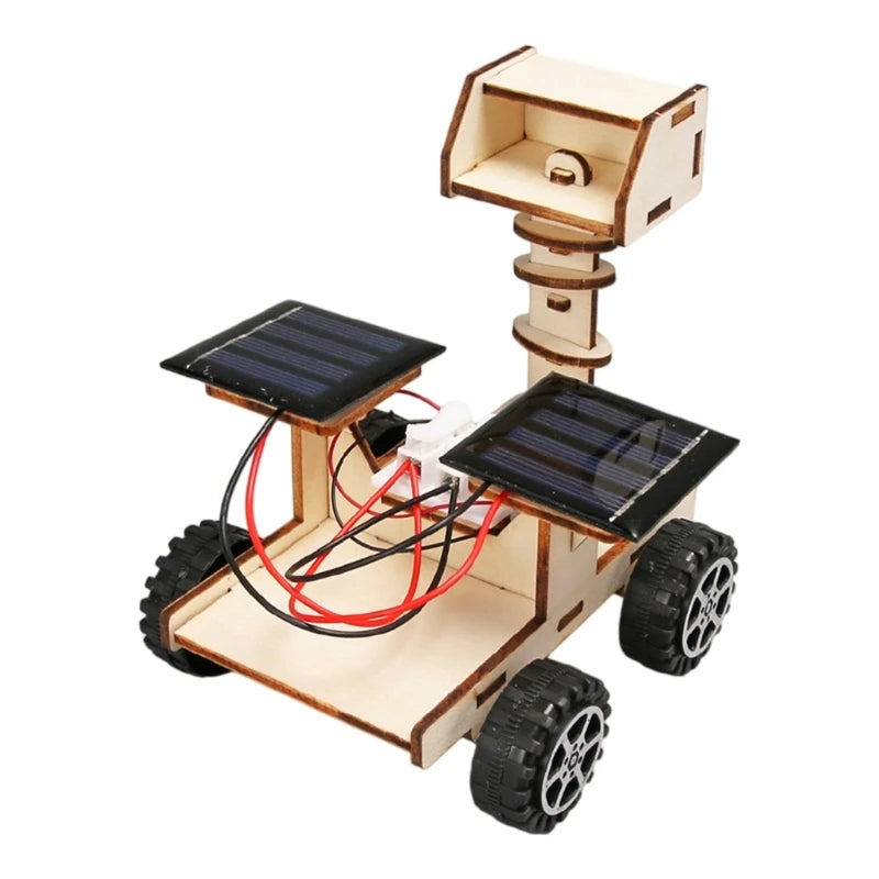 Solar Powered Moon Vehicle Education Science Project Kits Kids Early Learning Toy