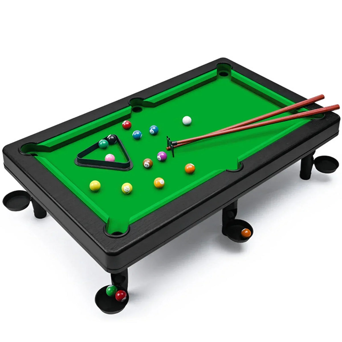 Pool Table Playset Top Game For Kids Adults Portable Interactive Stress Relief Indoor Family Game Toy Gift For The Family