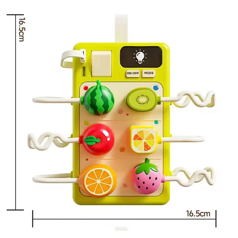 Educational Simulation Plug-In Toy Montessori Early Education Busy Board Enlightenment Toy For Babies Aged 3 To 6 Small Gift