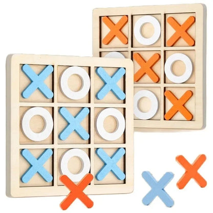 Montessori Wooden Mini Chess Game Interactive Puzzle Brain Training Educational Toy for Learning