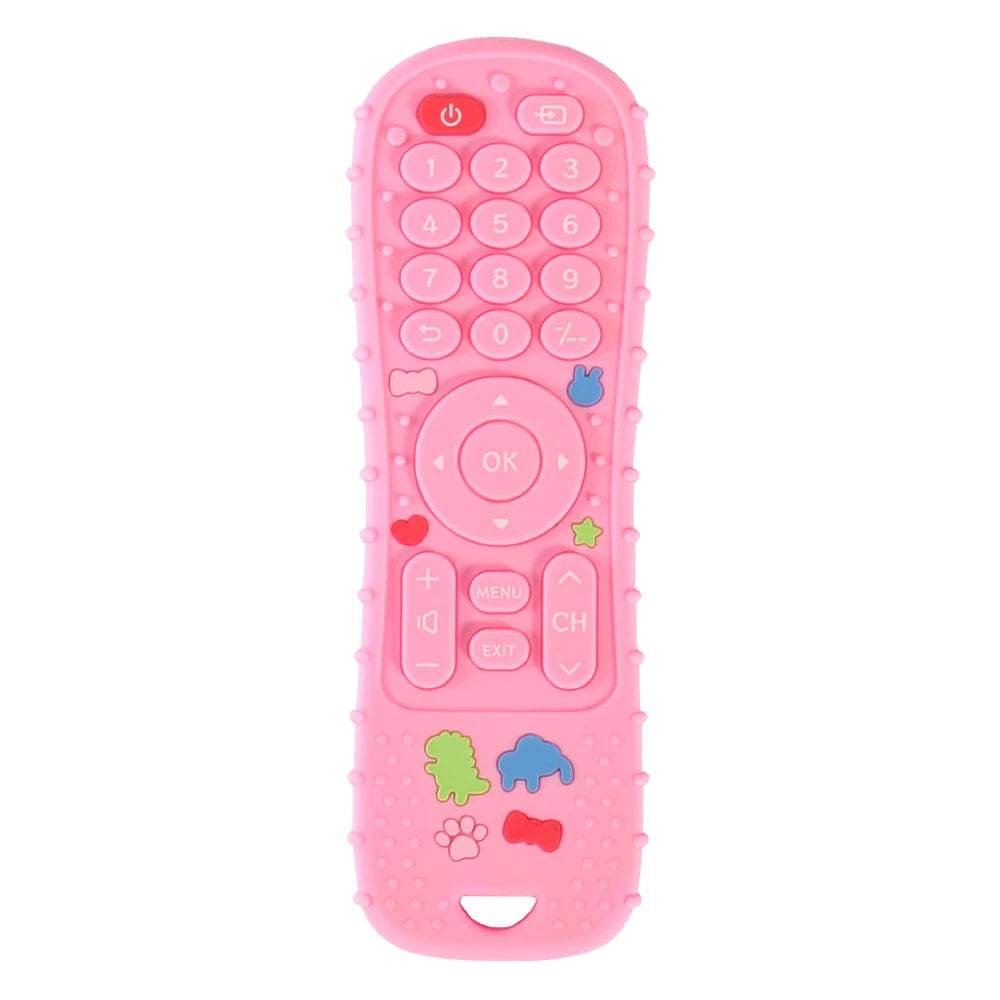 Teether remote control children's silicone toys Montessori philosophy sensory boys girls gift
