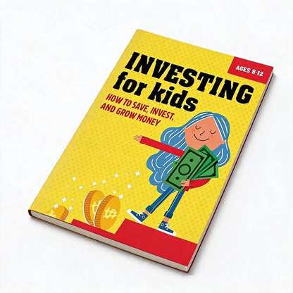 Kids Investing Book Ages 8-12 Financial Literacy Guide Teach Children Save Invest Grow Money Finance Learning Workbook