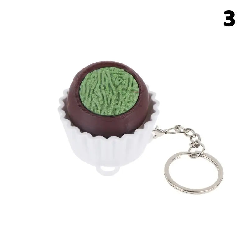 Fidget Toy Simulated Chocolate Keyboard Keychain Push Bubble Clicker Stress Relief Sensory Play for Kids and Adults