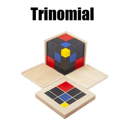 Montessori Math Teaching Binomial Trinomial Kids Wooden Toys Sensory Play Math Learning Toys For Kids 3+ Years Old Educational