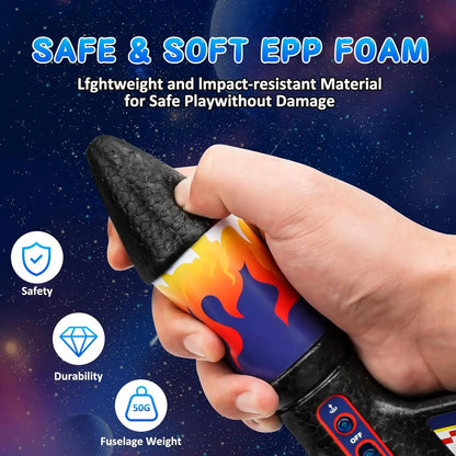 Kid Electric Rocket Launcher Toys Outdoor Model Rocket Kit Exploration Skyrocket With Parachute Game for Boy Girl