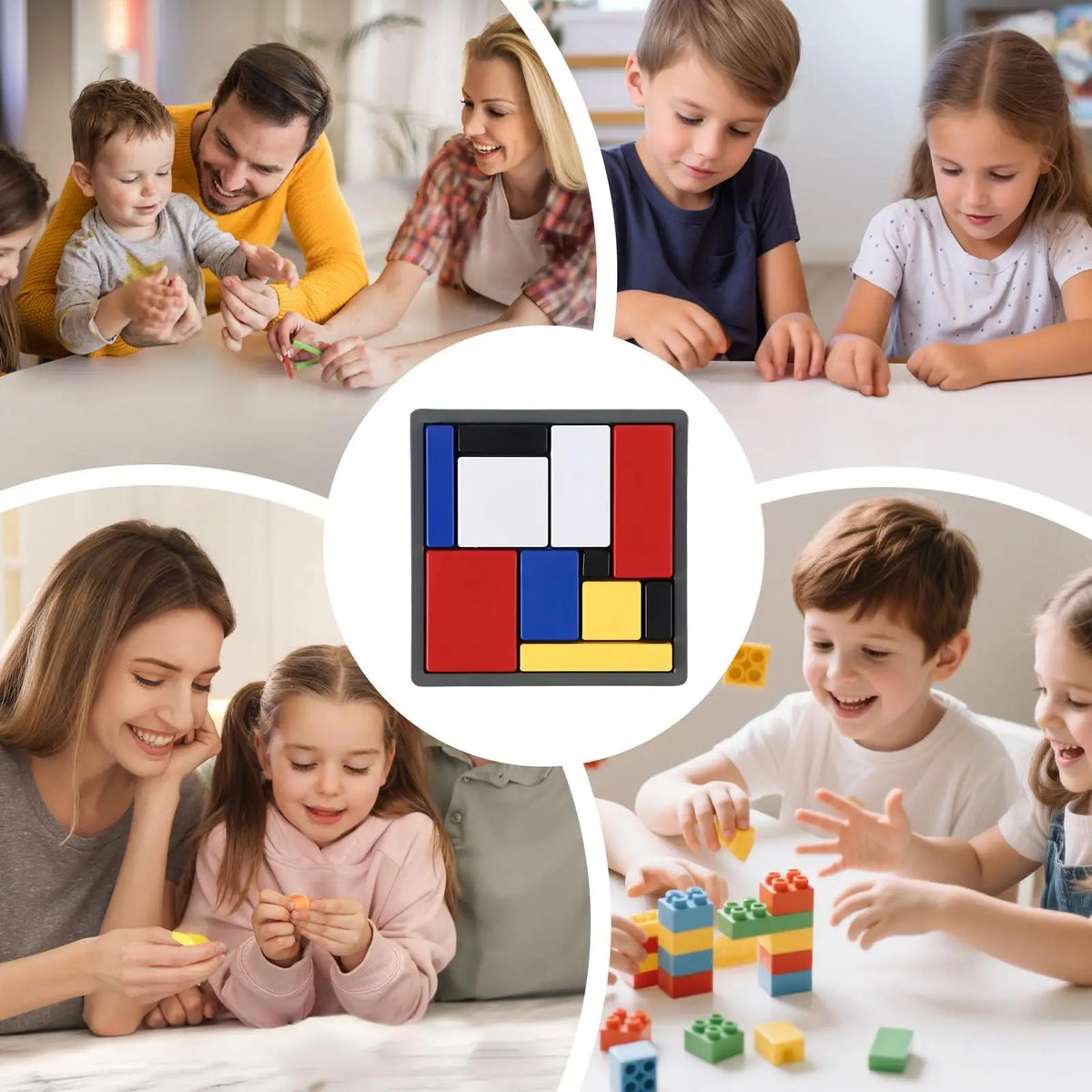 Logic puzzle, logic thinking training, building block games, puzzle blocks, interactive intelligence development, for Kids Adult