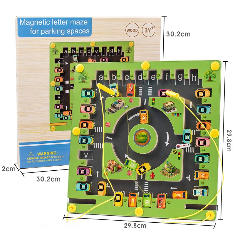 Montessori Magnetic Alphabet Maze Board Fine Motor Skills Educational Toys for Preschool Learning Activities Travel Toys Gifts