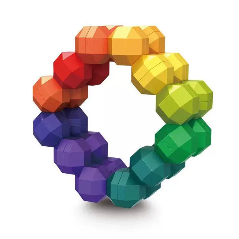 Rainbow Infinity Sensory Ball ADHD Anxiety Autism Fidget Toys for Kids Stress Relief Gifts Airplane Car Travel Calm Down