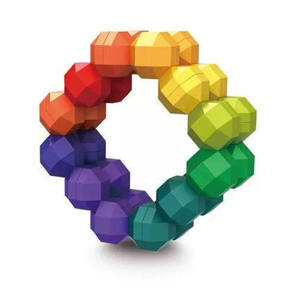 Rainbow Infinity Sensory Ball ADHD Anxiety Autism Fidget Toys for Kids Stress Relief Gifts Airplane Car Travel Calm Down