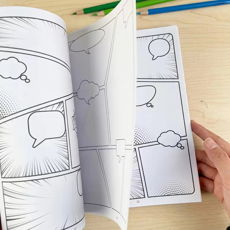 Blank Comic Book for Kids & Adults: Draw Your Own Comics Creative Fun
