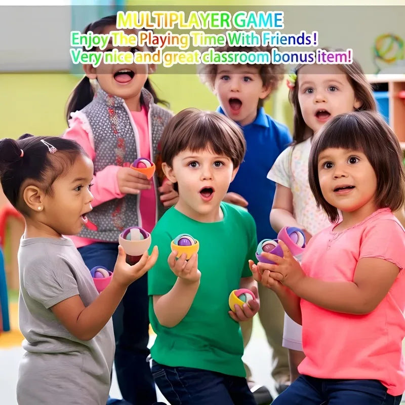 3D Rotation Ball Fidget Gyro Sensory Toys Hand Fidget Spinner Gyroscope Toys for 5 To 10 ADHD Autism Stress Relief Toy